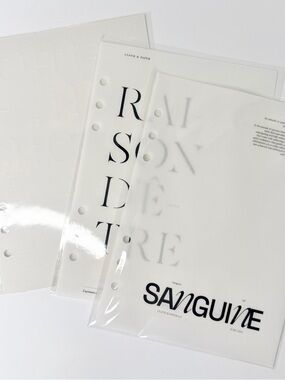 Cloth & Paper bundle A5 Dashboard dividers, six ring hole punch